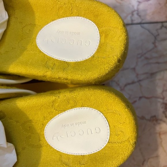 men adidas x Gucci GG Platform Sandal yellow